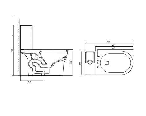 Bồn cầu 1 khối MOEN SW0142C nắp êm SW0142C - 3