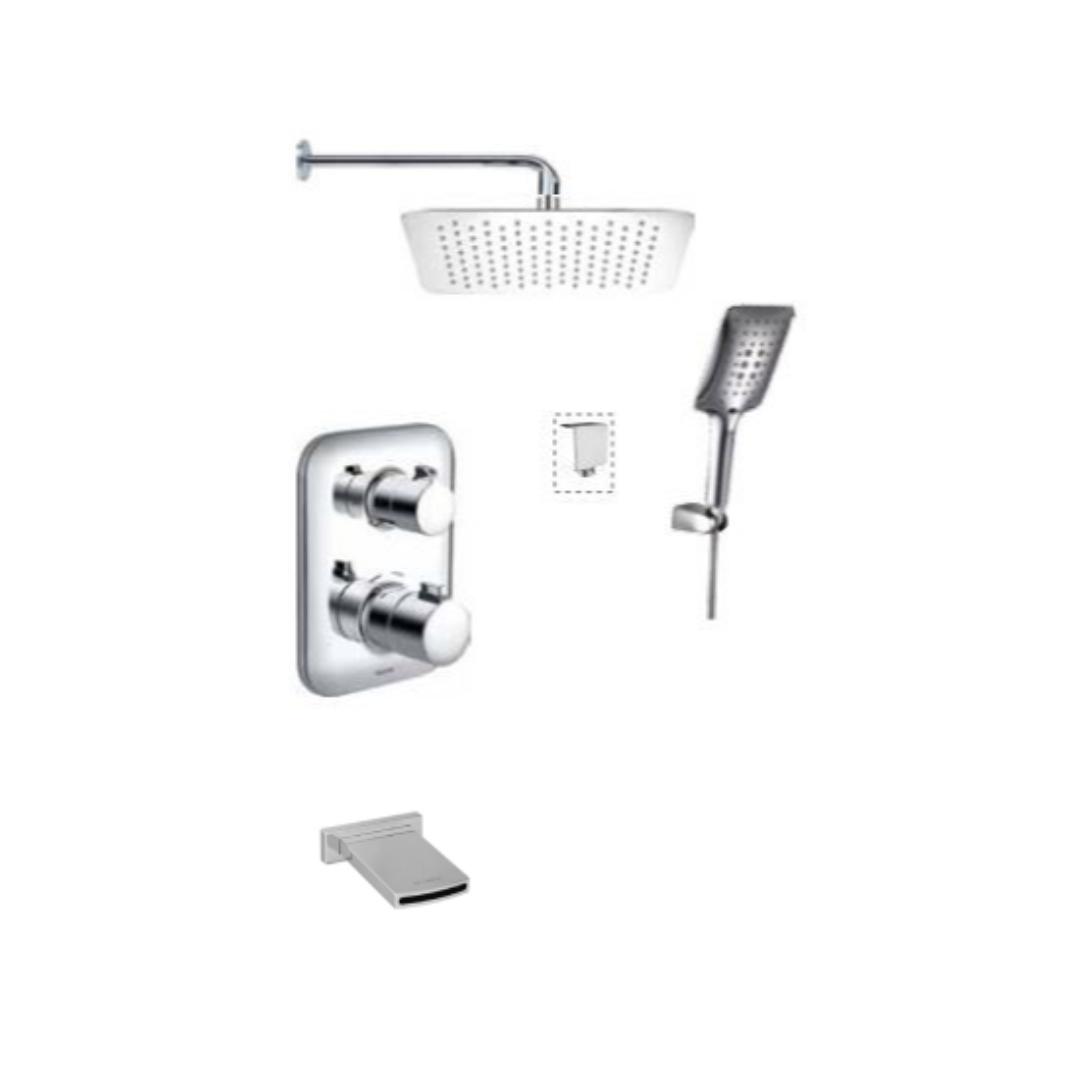 Bộ sen tắm âm tường 3 đường nước MOEN Thermostatic M22065 + 120067 + T66145 + HK30012 + A721 + 57948 M22065+120067+T66145+HK30012+A721+57948