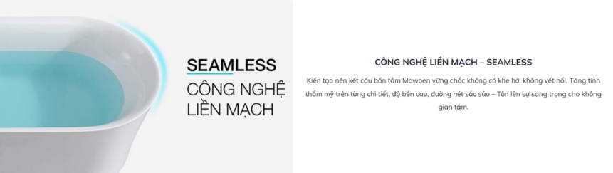 Bồn tắm đặt sàn 1.3m MOWOEN MW8227P–130 - 6