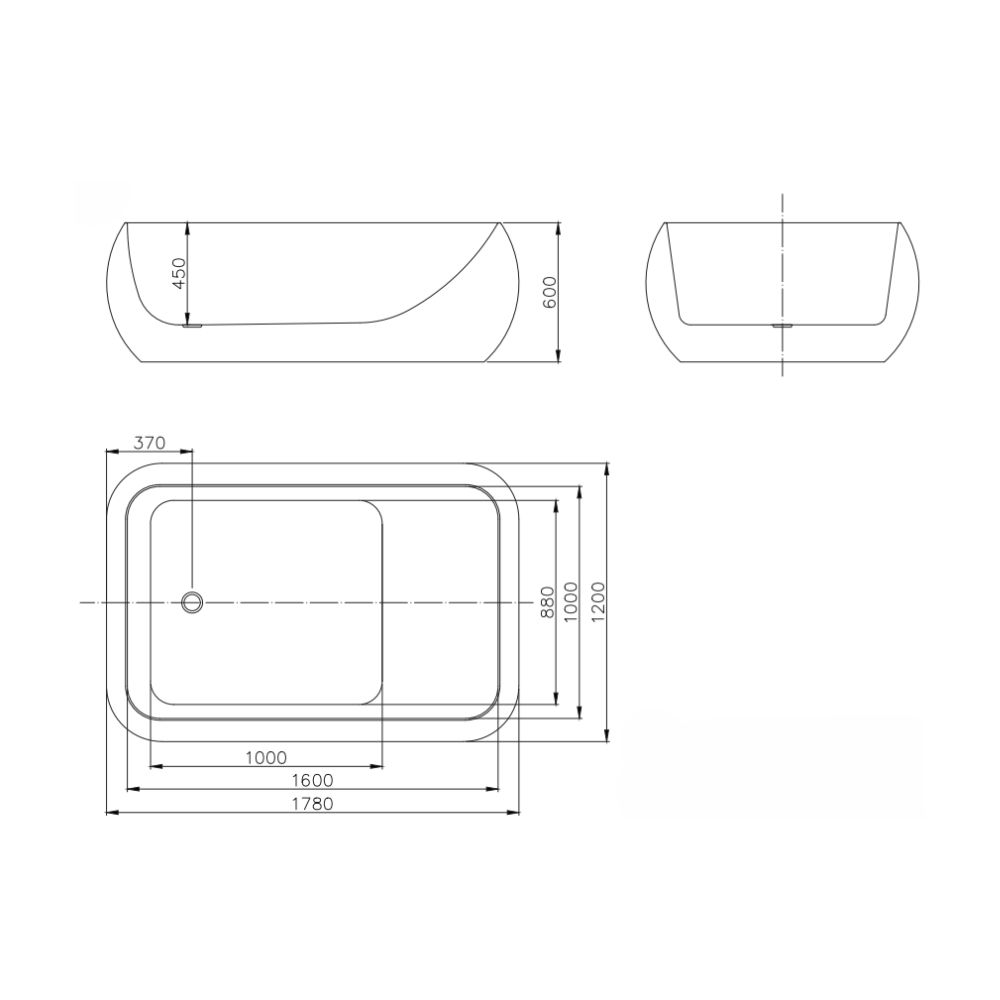 Bồn tắm đặt sàn massage 1.8m MOWOEN MW431BHB-180 - 2