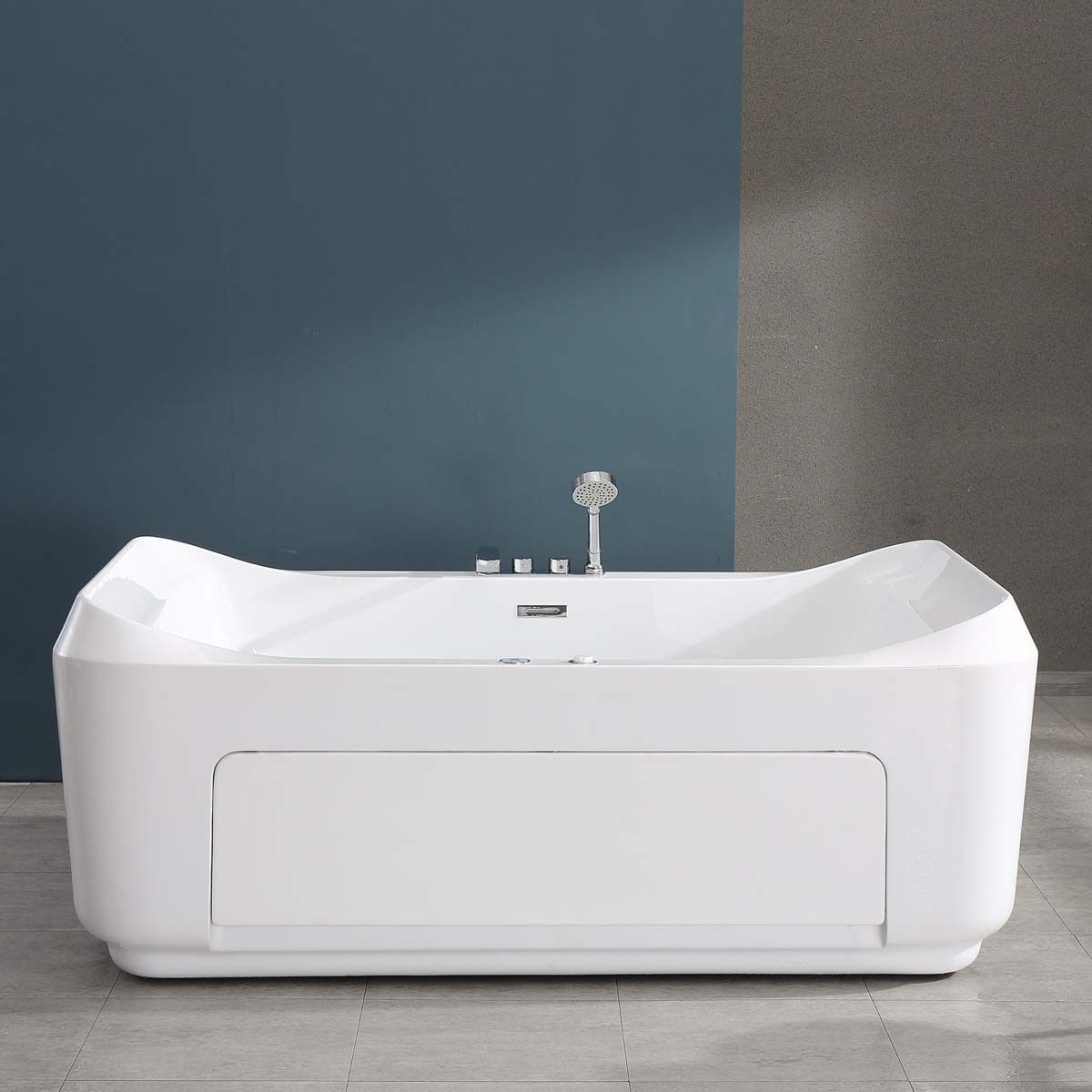 Bồn tắm đặt sàn massage 1.8m gồm vòi MOWOEN MW8123-180.2MS - 3