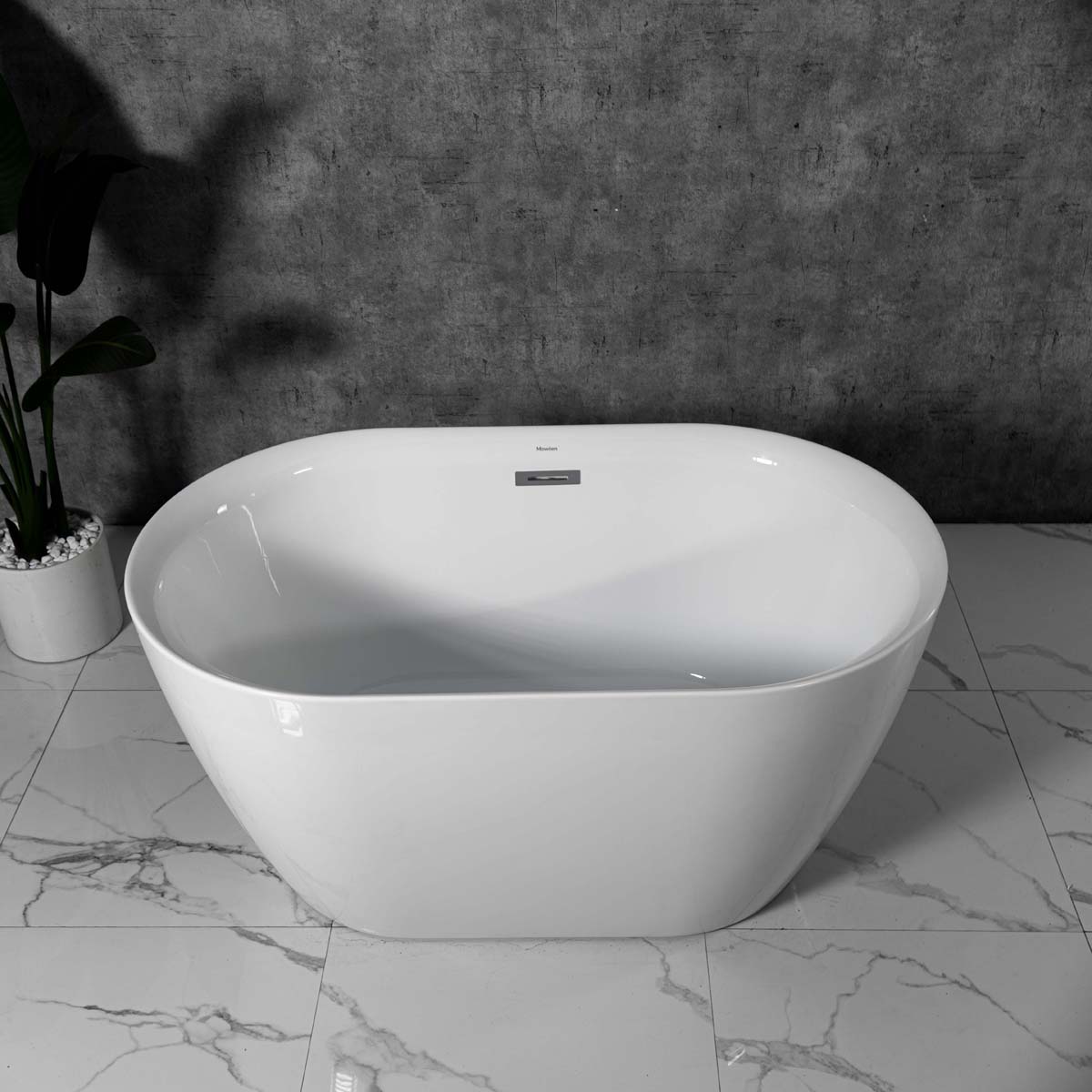 Bồn tắm đặt sàn 1.2m CURVED MOWOEN MW8202-120 - 4