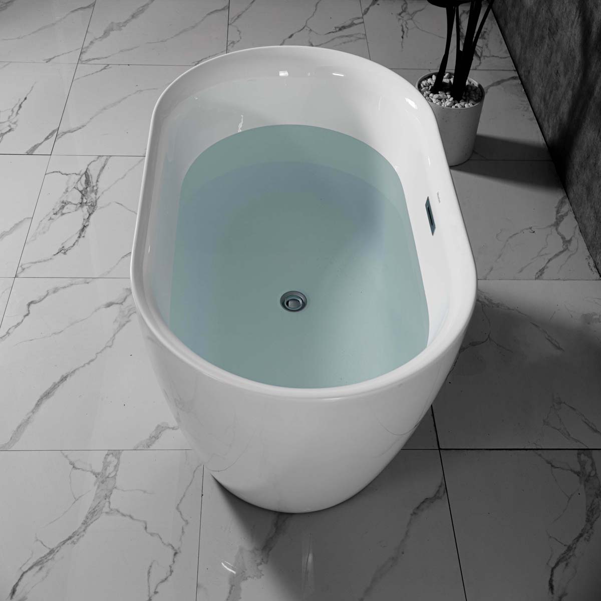 Bồn tắm đặt sàn 1.2m CURVED MOWOEN MW8202-120 - 7
