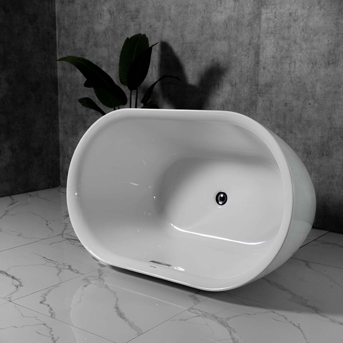 Bồn tắm đặt sàn 1.2m CURVED MOWOEN MW8202-120 - 8
