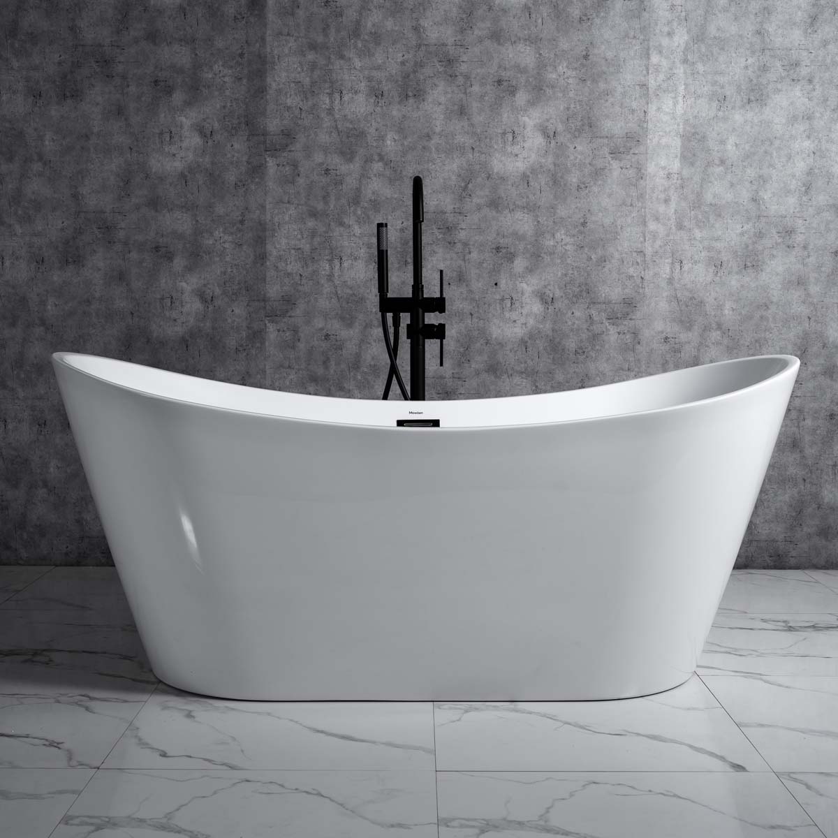 Bồn tắm đặt sàn 1.6m CURVED MOWOEN MW8207B-160 - 6