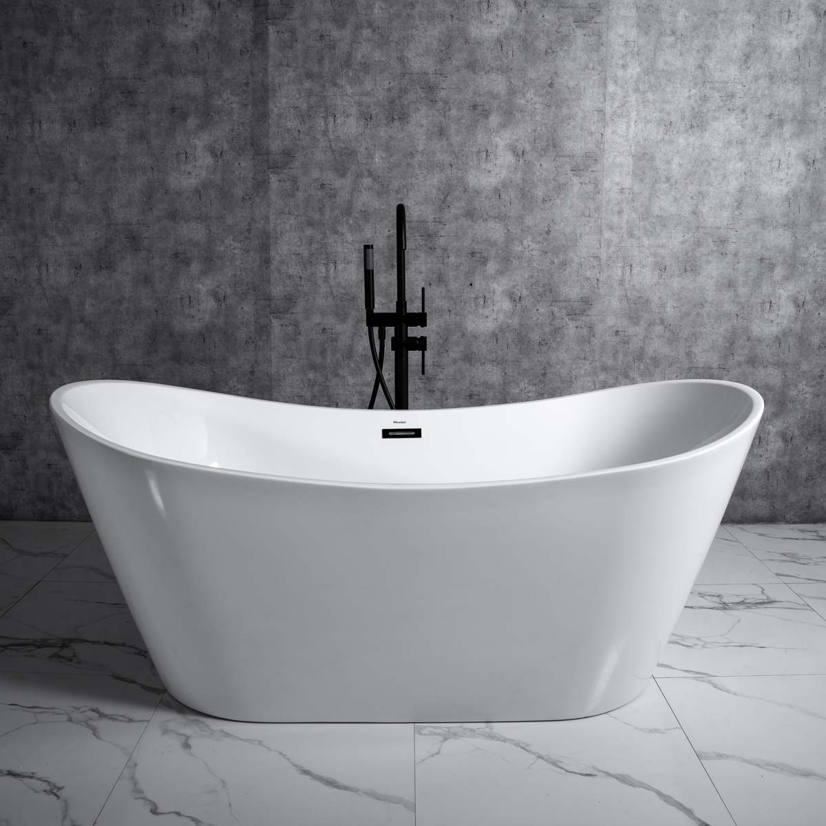 Bồn tắm đặt sàn 1.6m CURVED MOWOEN MW8207B-160