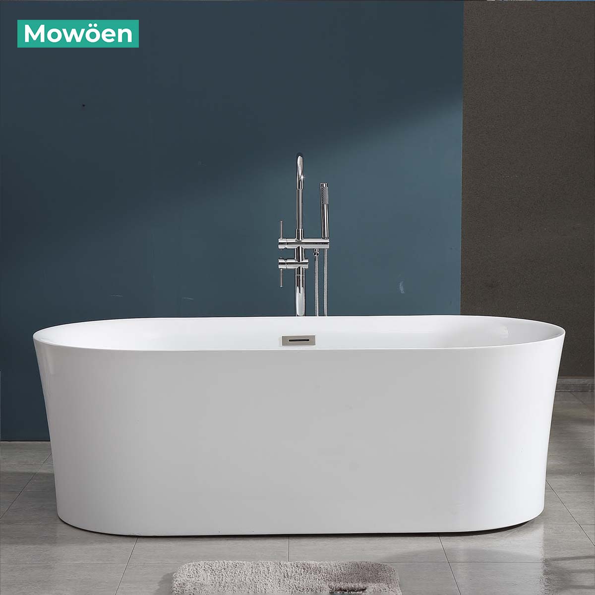 Bồn tắm đặt sàn massage 1.5m MOWOEN MW8229-150.MS - 8