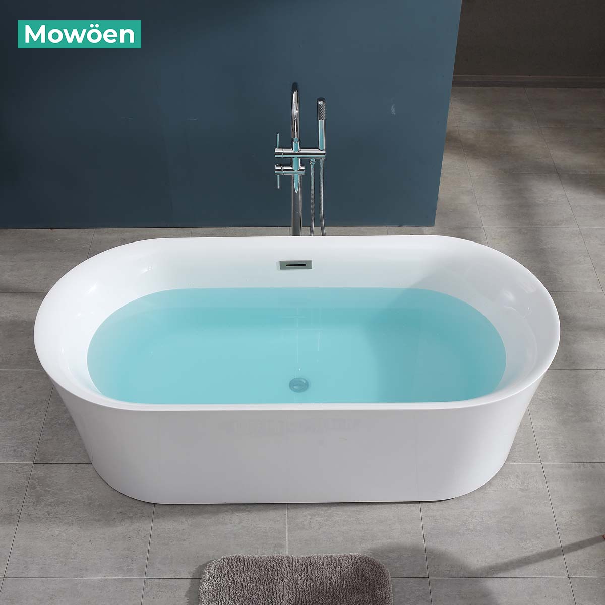 Bồn tắm đặt sàn massage 1.5m MOWOEN MW8229-150.MS - 4