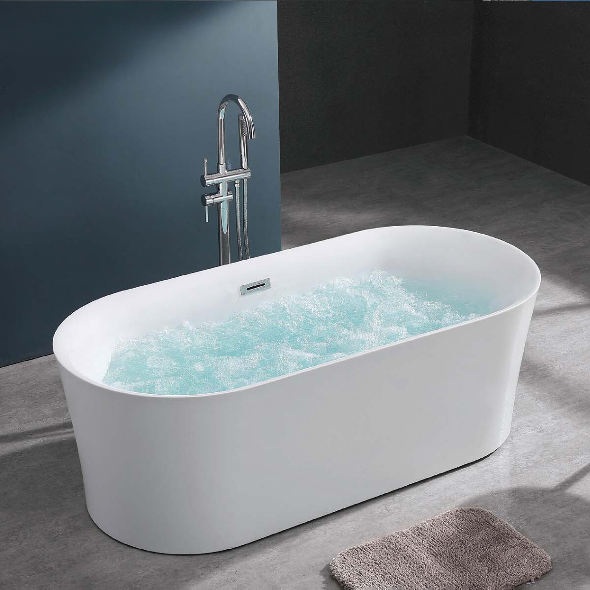 Bồn tắm đặt sàn massage 1.5m MOWOEN MW8229-150.MS