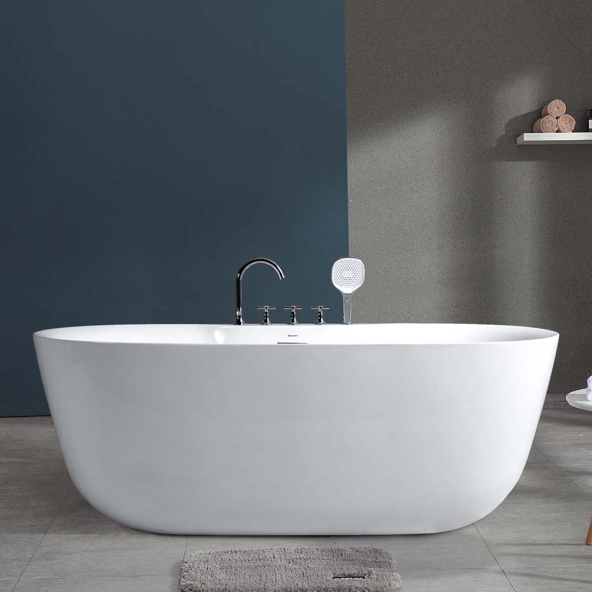 Bồn tắm đặt sàn 1.7m gồm vòi MOWOEN MW8237F-170 - 4