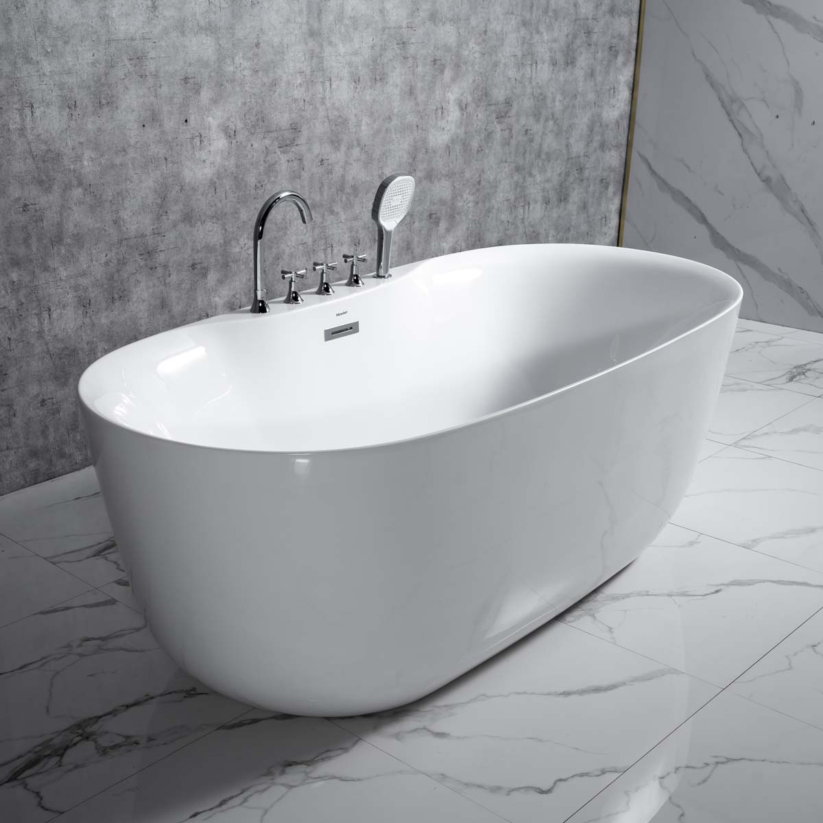 Bồn tắm đặt sàn 1.7m gồm vòi MOWOEN MW8237F-170 - 6