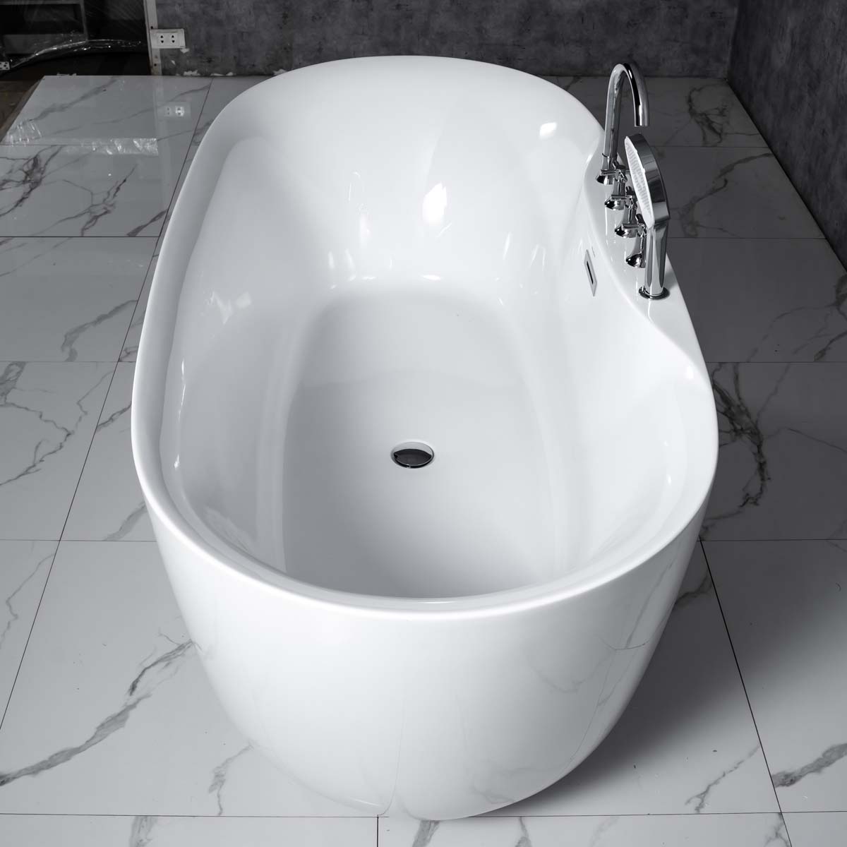 Bồn tắm đặt sàn 1.7m gồm vòi MOWOEN MW8237F-170 - 7