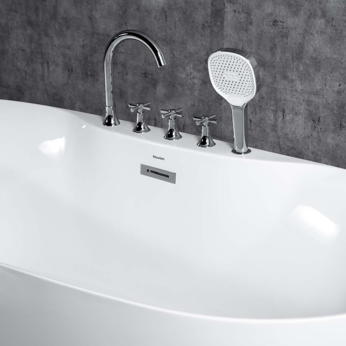 Bồn tắm đặt sàn 1.7m gồm vòi MOWOEN MW8237F-170 - 8