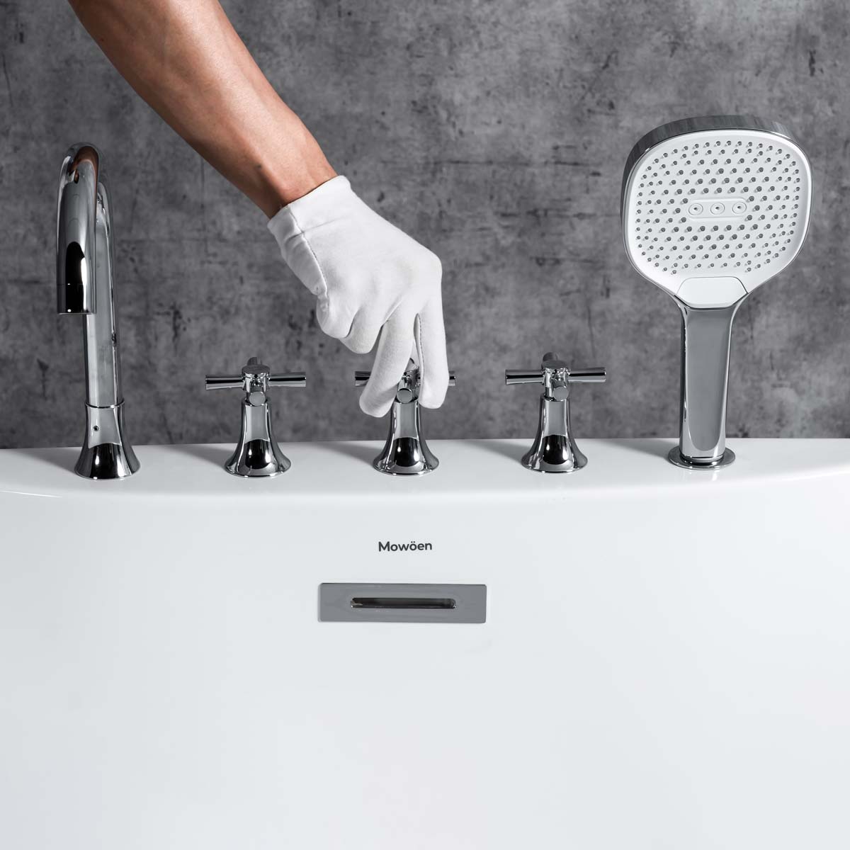 Bồn tắm đặt sàn 1.7m gồm vòi MOWOEN MW8237F-170 - 12