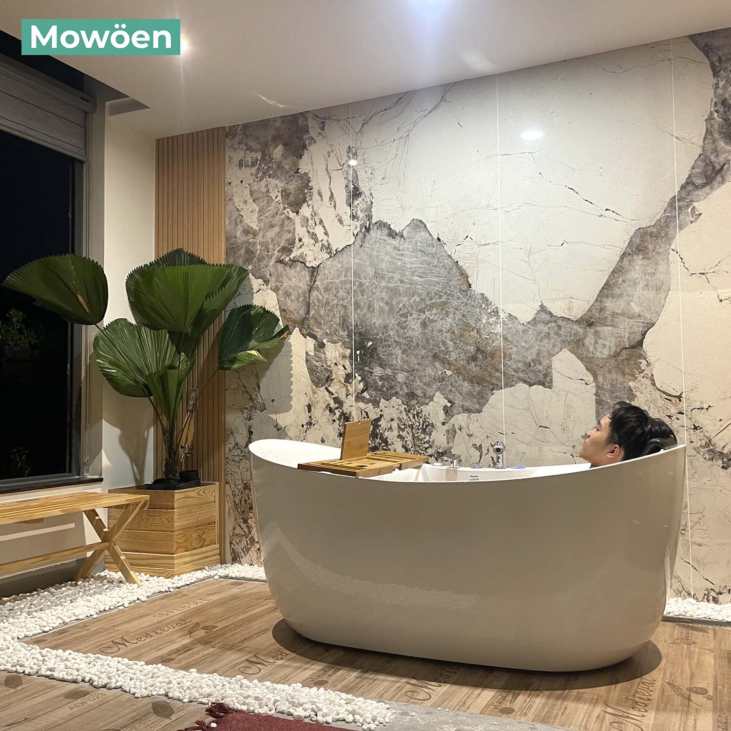 Bồn tắm đặt sàn massage 1.7m MOWOEN MW8305BFB-170.MS - 4