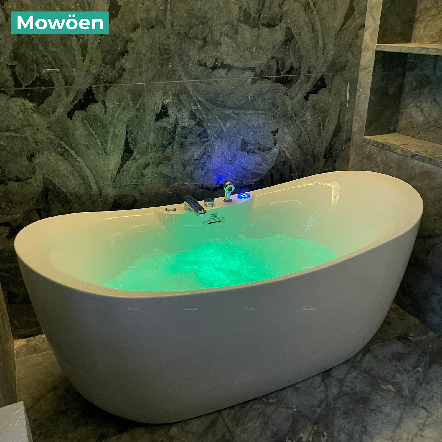 Bồn tắm đặt sàn massage 1.8m MOWOEN MW8305BFB-180.MS - 7