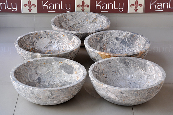 Chậu lavabo đặt bàn Kanly đá Marble tự nhiên MAR1 MAR11V - 2