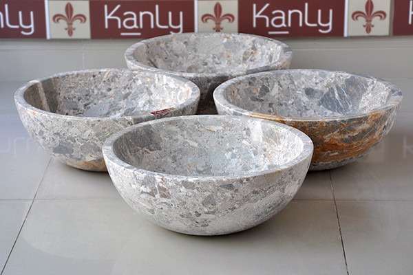Chậu lavabo đặt bàn Kanly đá Marble tự nhiên MAR1 MAR11V - 3
