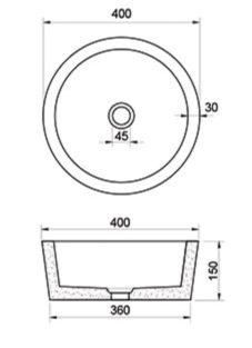 Chậu lavabo đặt bàn Kanly đá Marble tự nhiên MAR7E1i MAR7E4i - 2
