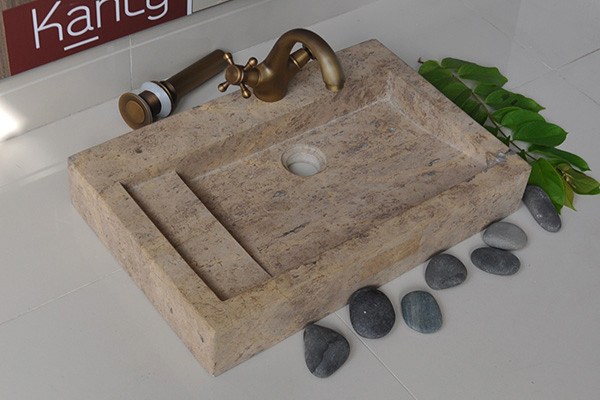 Chậu lavabo đặt bàn Kanly bằng đá MAR24V MAR24V - 6