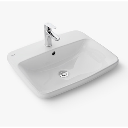 Chậu lavabo dương vành INAX L-2398V (L2398V) (L-2398VFC) L-2398VFC/BW1