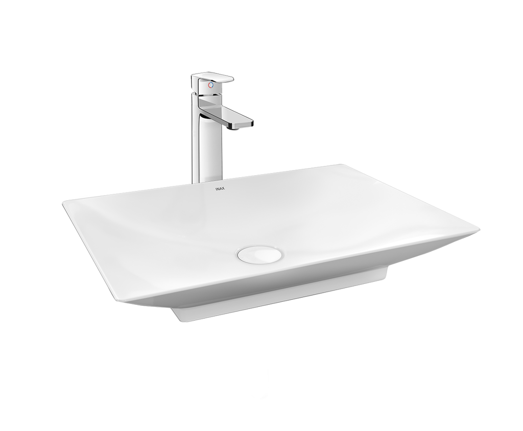 Chậu rửa lavabo đặt bàn INAX AL-S610V (ALS610V) men Aqua Ceramic AL-S610V/BW1