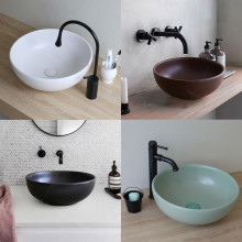 Bàn để chậu rửa lavabo Kanly mặt đá nhân tạo FP12 FP12 - 2