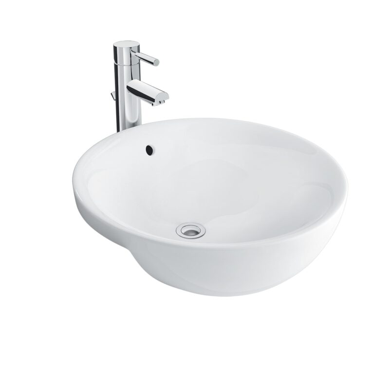 Chậu rửa mặt lavabo bán âm INAX AL-333V (AL333V) men Aqua Ceramic AL-333V/BW1