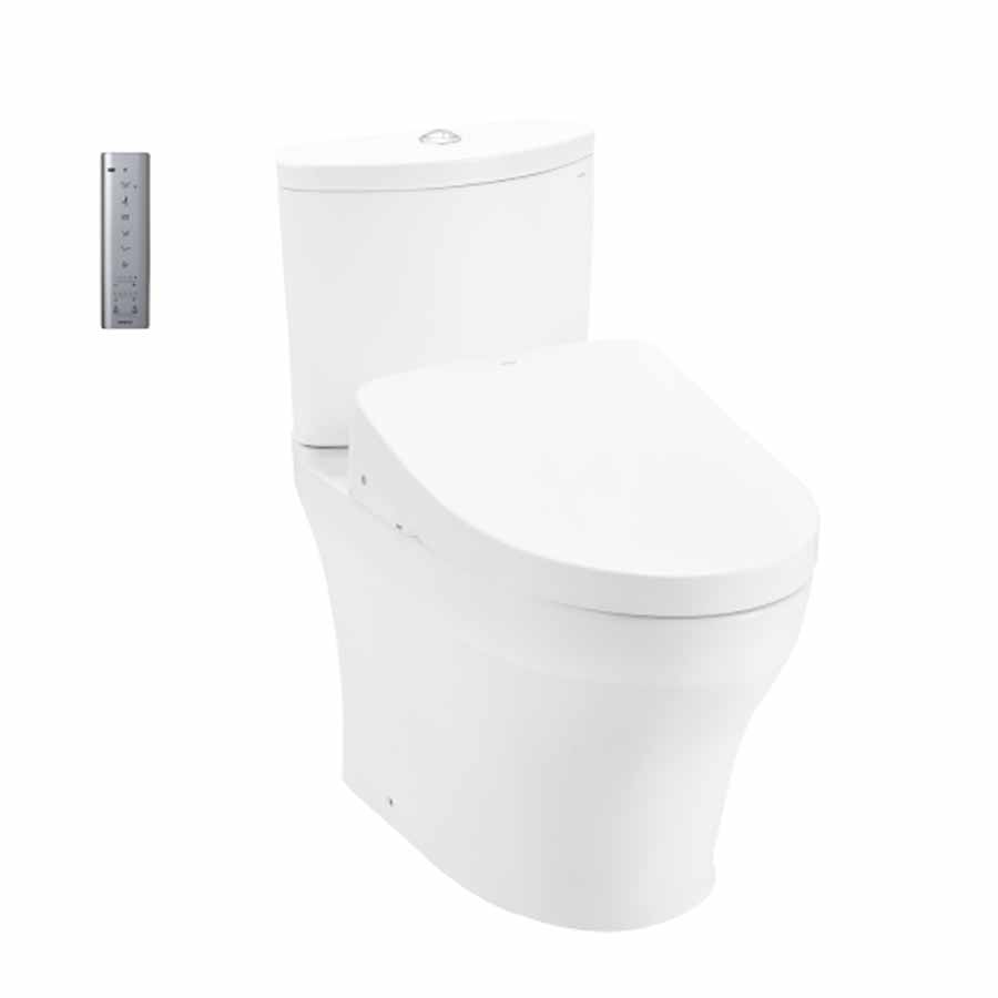 Bồn cầu TOTO CS838CDW12 2 khối nắp điện tử Washlet S7 TCF4911EZ giấu dây CS838CDW12#XW