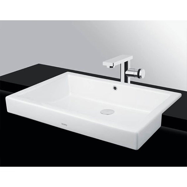 Chậu rửa mặt lavabo bán âm TOTO LW646JW/F LW646JW/F#W