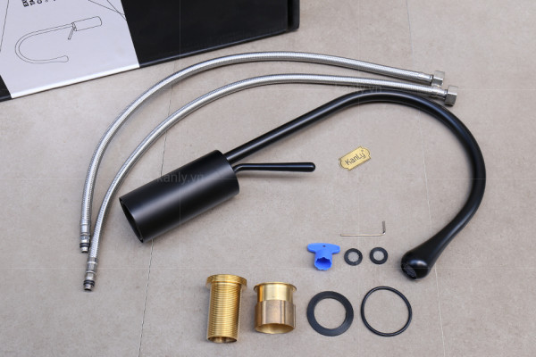 Vòi chậu KANLY thân cao nóng lạnh GCC20B GCC20B - 4