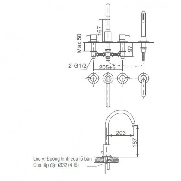 Bộ sen vòi đơn INAX BFV-7000B (BFV7000B) - 3