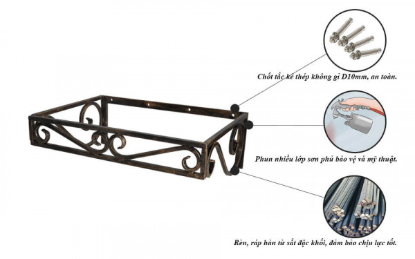 Bàn để lavabo mặt đá tự nhiên Kanly FW03 FW03 - 4