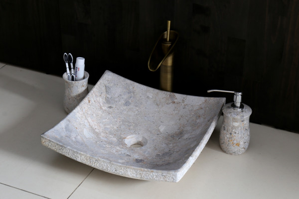 Chậu lavabo đặt bàn Kanly đá tự nhiên MAR3 MAR31V - 5