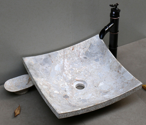 Chậu lavabo đặt bàn Kanly đá tự nhiên MAR3 MAR31V - 6