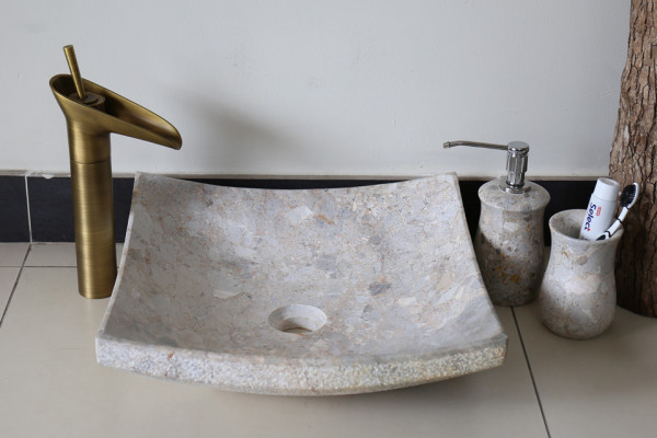 Chậu lavabo đặt bàn Kanly đá tự nhiên MAR3 MAR31V - 3