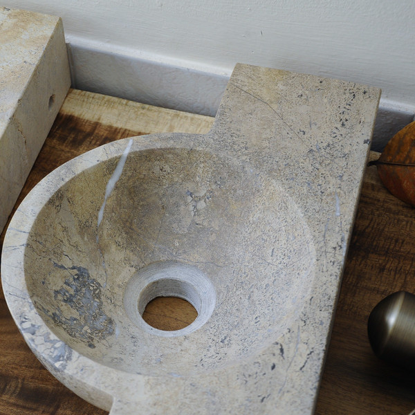 Chậu lavabo đặt bàn Kanly đá nhỏ mini MAR6M MAR6M2V - 4