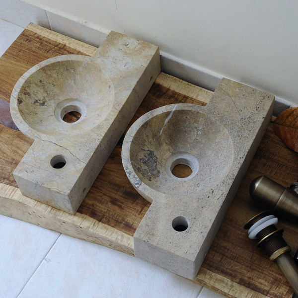 Chậu lavabo đặt bàn Kanly đá nhỏ mini MAR6M MAR6M2V - 5