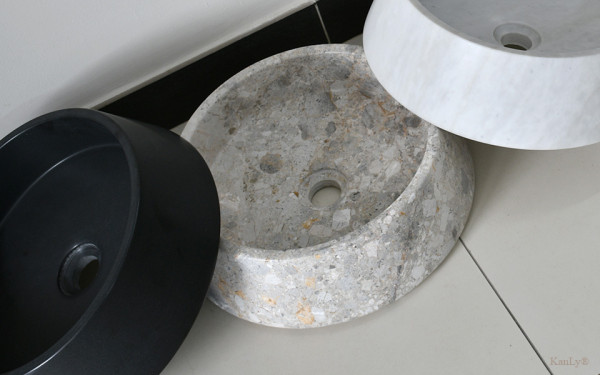 Chậu lavabo đặt bàn Kanly đá nguyên khối MAR4 MAR41V - 6