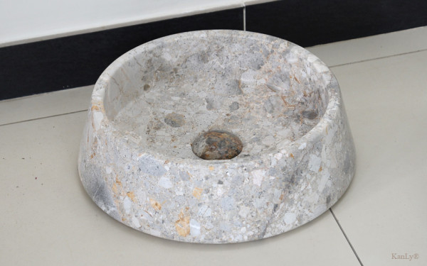 Chậu lavabo đặt bàn Kanly đá nguyên khối MAR4 MAR41V - 4