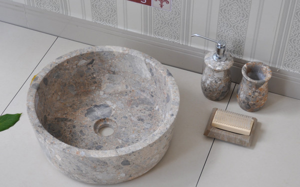 Chậu lavabo đặt bàn Kanly bằng đá tự nhiên MAR7E MAR7E1 - 2