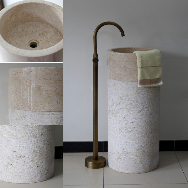 Chậu lavabo đặt bàn Kanly đá Marble Indo tự nhiên MAR71Ci / MAR74Ci MAR71Ci - 6