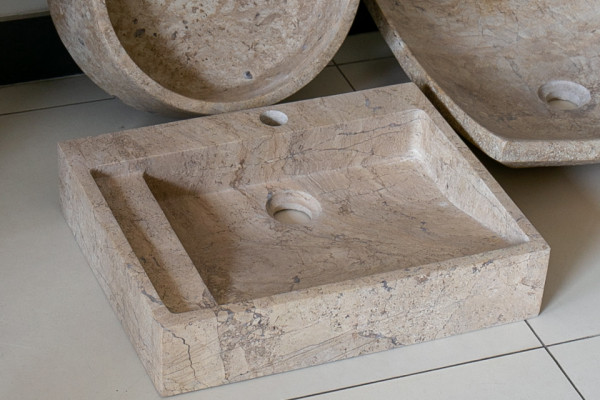 Chậu lavabo đặt bàn Kanly bằng đá MAR24V MAR24V - 3