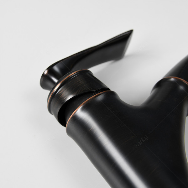 Vòi nước lavabo nóng lạnh có dây rút bằng đồng Kanly GCV42B GCV42B - 5