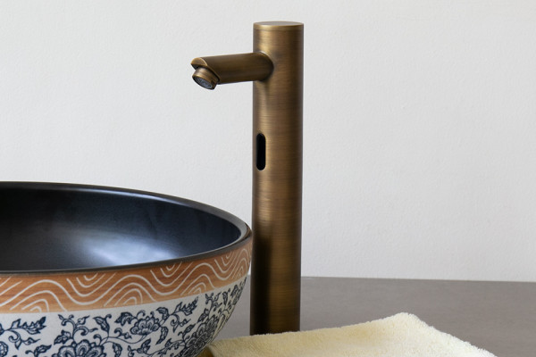 Vòi chậu lavabo cảm ứng bằng đồng Kanly GCAC1/VC1 GCAC1 - 5