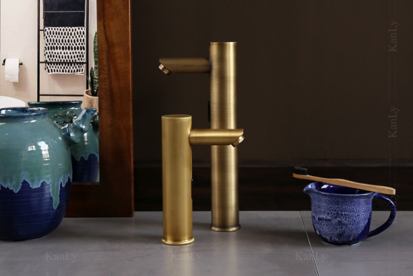 Vòi chậu lavabo cảm ứng bằng đồng Kanly GCAC1/VC1 GCAC1 - 4