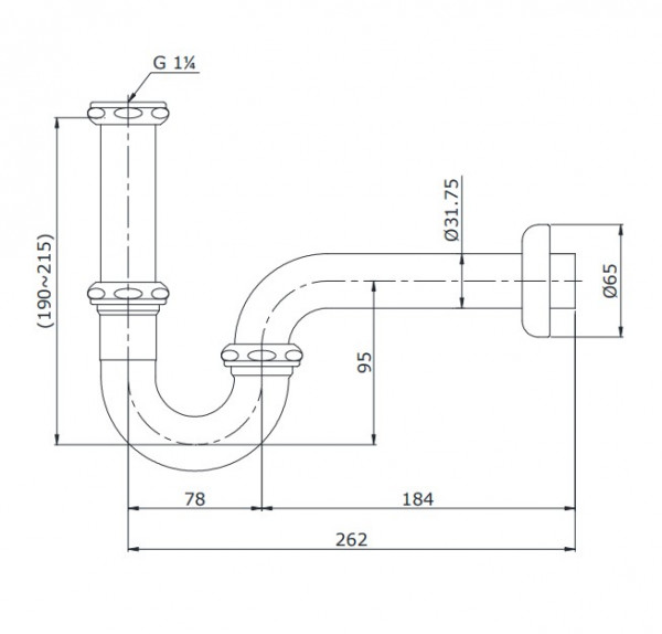Ống thải chữ P TOTO TVLF402 - 2