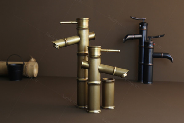 Vòi chậu nóng lạnh bằng đồng Kanly GCA02/V02 GCV02 - 6