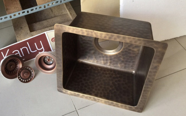 Chậu lavabo dương vành Kanly bằng đồng BCS157 BCS157 - 2