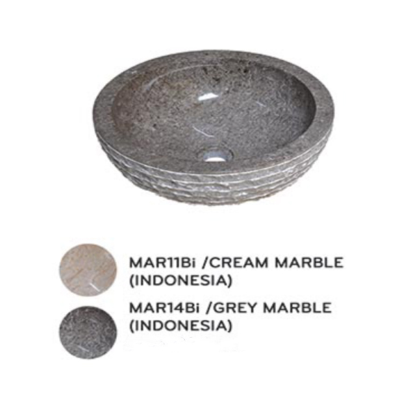 Chậu lavabo đặt bàn Kanly đá Marble tự nhiên MAR11Bi MAR11Bi
